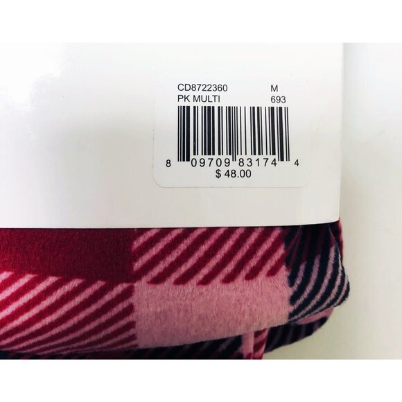 Cuddl Duds Womens Red Black Plaid Soft Pajamas Loungewear 2 Pc Sets Sz M New - Picture 6 of 12